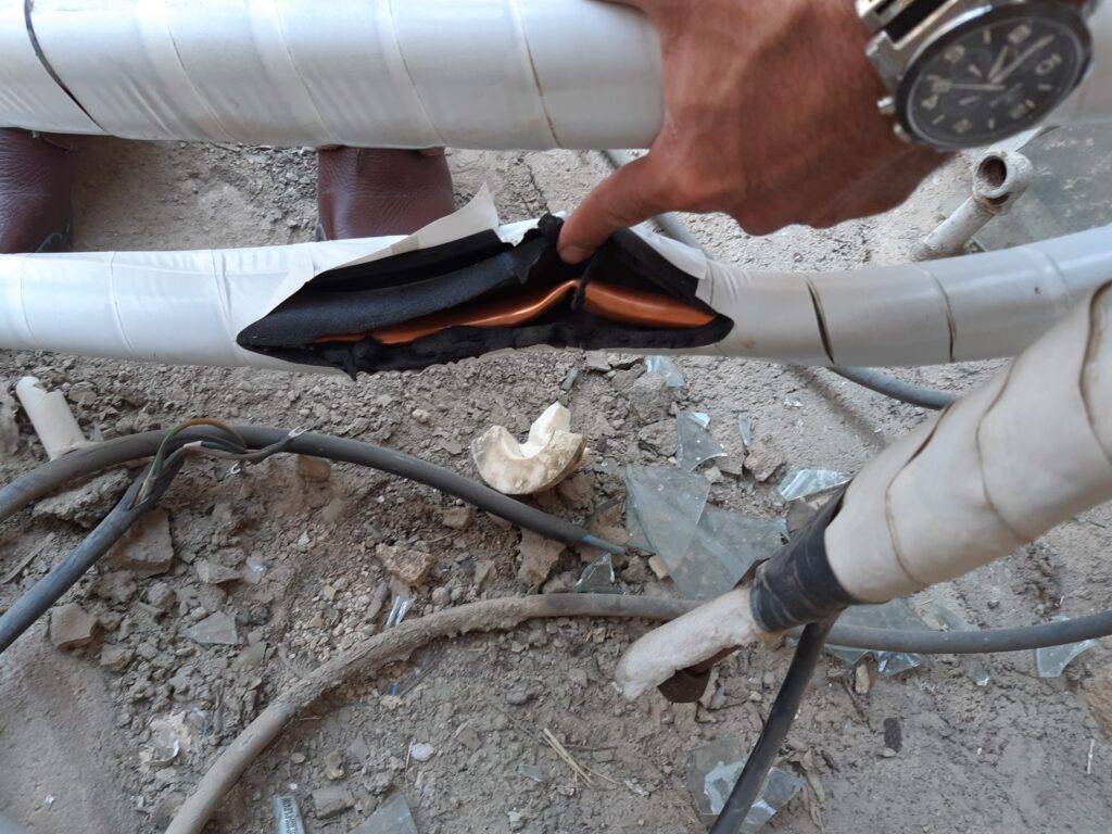 خرابیلوله مسی کولر گازی